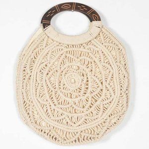 Macrame Roundie handbag